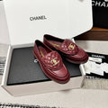 Chanel Loafers - Borgandy