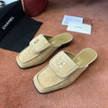 Chanel Mules - Beige Suede