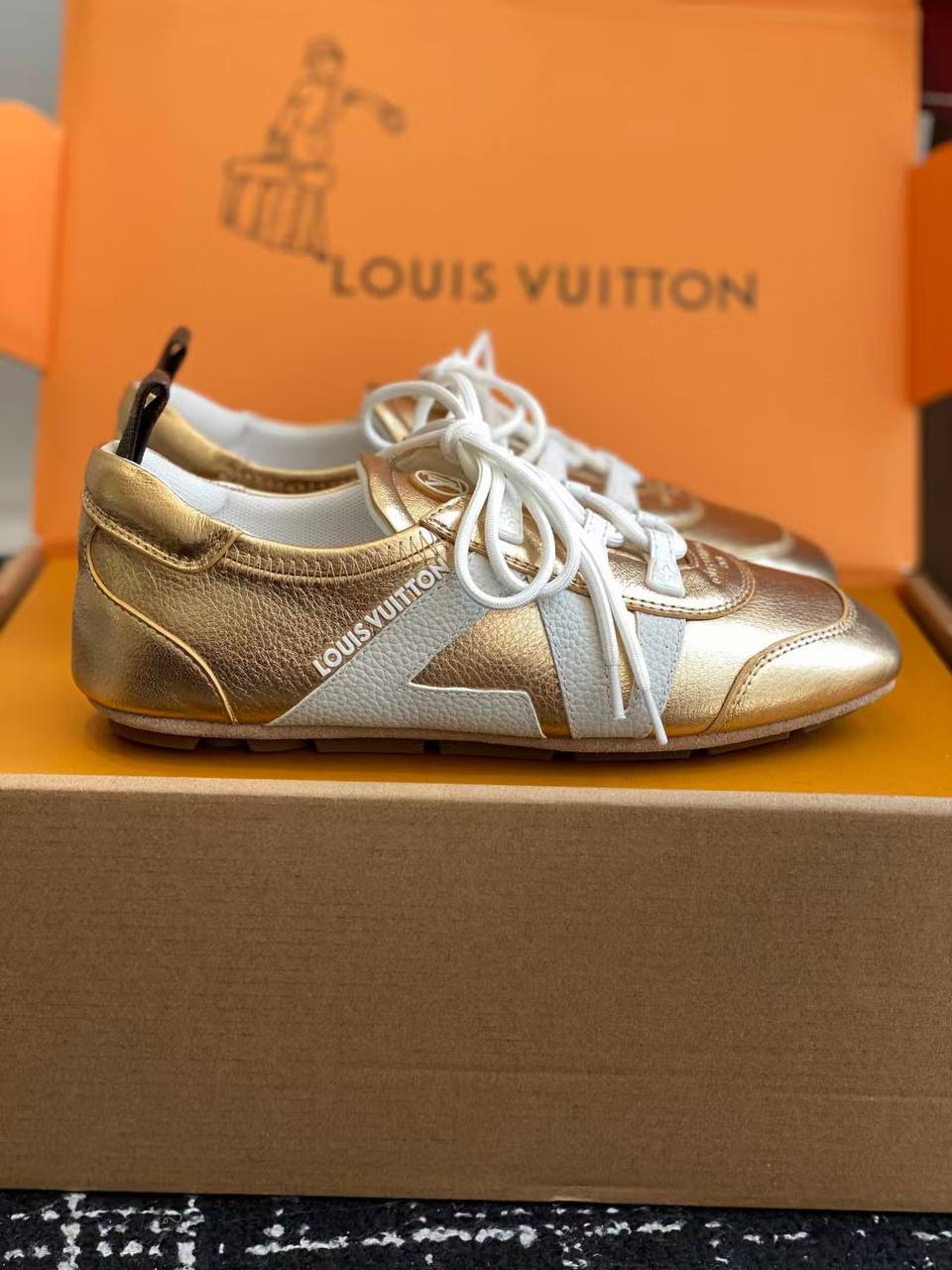 Louis Vuitton LV Trainer Sneaker - White Gold